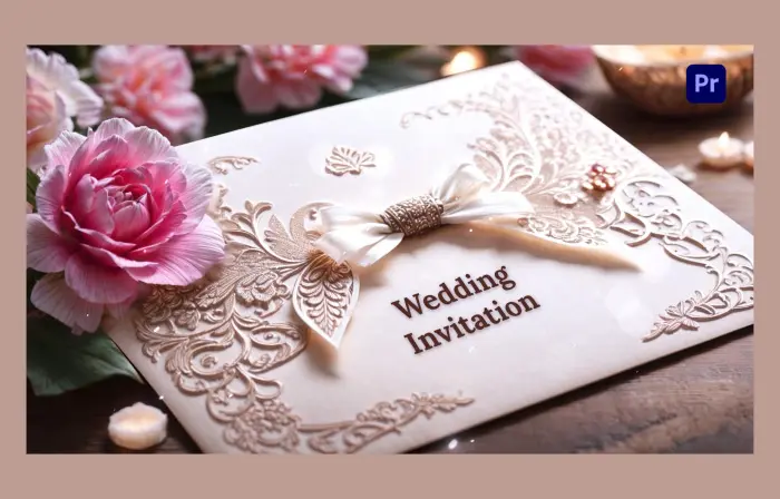 Elegant 3D Floral Wedding Invitation Design Slideshow